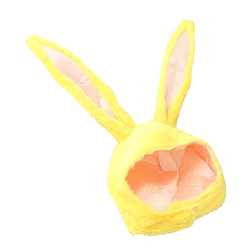 OKUMEYR 1Stk Hut mit Hasenohren geschenkideen für ostern geschenkideen ostern lustige kopfbedeckung Halloween- Bananenhüte Kostüm Kappe Party lustiger Kopfschmuck Plüschmütze Yellow von OKUMEYR