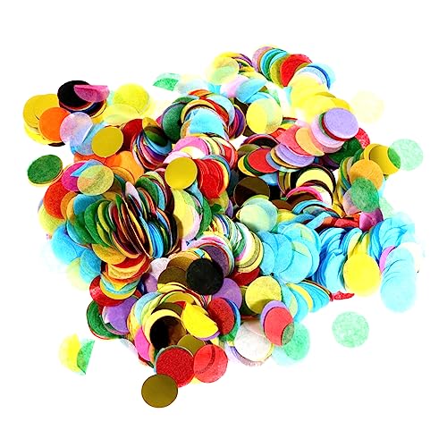 OKUMEYR 2 Sätze Disc-kopierpapier Konfetti-kreise Aus Papier Runde Tischstreuung Metallische Luftballons Hochzeitsballons Ballon Pailletten Konfetti Metallisches Konfetti Runden Colorful von OKUMEYR