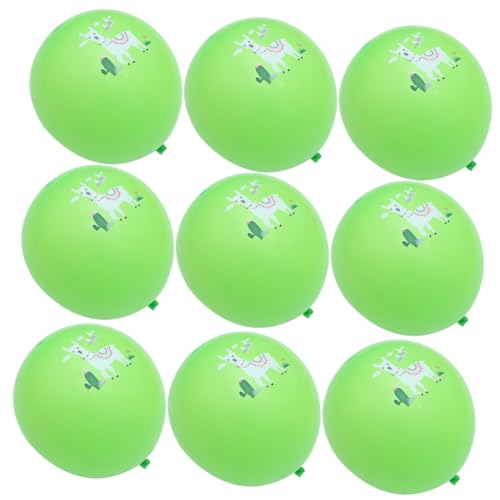 OKUMEYR 20 Stück 12 Latexballons Alpaka-Luftballons bedruckte Luftballons Ballons mit Zootieren tierluftballone tier luftballons Bausatz für Partyballons Zubehör für Partydekoration Green von OKUMEYR