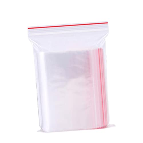 OKUMEYR 200 Stk -Beutel aufbewahrungssack storage pockets zip locks bag Müll Beutelverschließer Netz zip beutel transparenter Spenderbeutel wiederverschließbare Aufbewahrungsbeutel von OKUMEYR