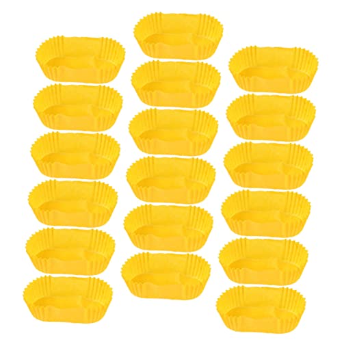 OKUMEYR 2000 Stk Kuchenblech Cupcake-verpackungseinlagen Backen Liefert Kuchen Dekorieren Cupcake-verpackungsfolie Kuchen-pappbecher Cupcake-liner Kuchen Tassen Cupcake-ärmel Papier Yellow von OKUMEYR