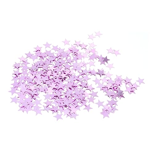 OKUMEYR 2000 Stk Pentagramm Konfetti - Partydekoration - Konfetti - Dekorieren blauer Glitzer Halloween-Tischdekorationen Glitzerdekorationen Partytisch Konfetti Pentagramm-Pailletten Rosa von OKUMEYR