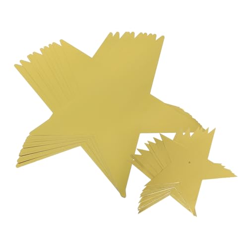 OKUMEYR 20st Pentagramm-dekoration Diy Liefert Requisiten Der Partyszene Star-signaturtafel Sternzeichenbrett Partydekoration Mit Fünfzackigem Stern Diy-sternausschnitte Papier Golden von OKUMEYR