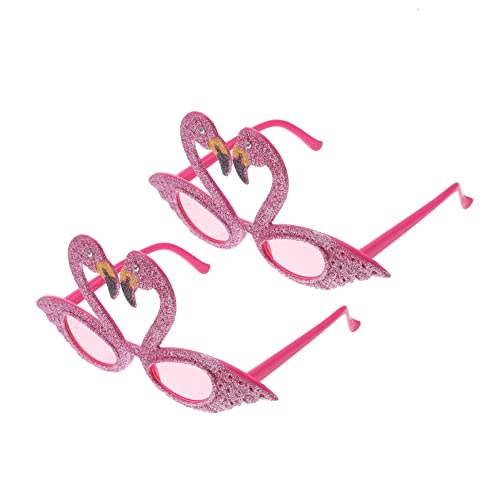 OKUMEYR 2St Flamingo-Brille Abschlussball-Sonnenbrille Strandparty-Brille für Kinder kindersonnenbrille sonnenbrille kinder schnapsgläser Cosplay-Party-Brille Flamingo-Partybrille Violett von OKUMEYR
