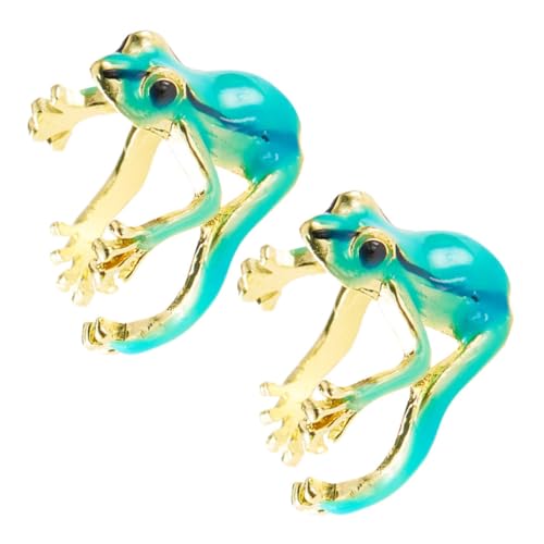 OKUMEYR 2St Froschring Ringe mit Tiermotiven Schmuckset Frosch Ring Einfacher Schmuck Frauen Schmuck Ringe für Frauen Ringe ästhetisch Freundin ring Ringe Frauen Legierung Sky-blue von OKUMEYR