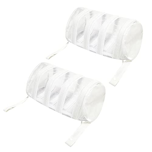 OKUMEYR 2St Schuhpflegebeutel Wäschebeutel zum Waschen von Feinwäsche Wäschenetz-Mesh-Waschbeutel waschsack laundry bag Wäschesäcke Waschsäcke aus Netzstoff Schuhe Waschbeutel Gitterstoff von OKUMEYR