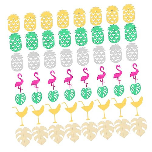 OKUMEYR 3 Packungen Kaktus-ananas-krümel Party Konfetti Requisiten Für Babyfotos Tischdekoration Für Die Babyparty Dekor Für Den Tisch Luau -dekorationen Hawaii-dekor Plastik von OKUMEYR