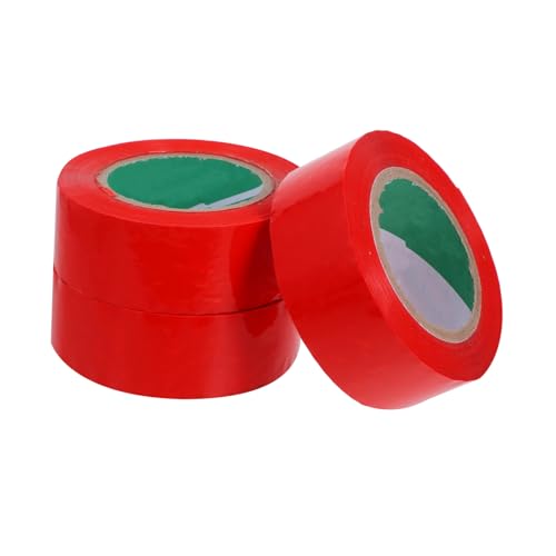 OKUMEYR 3 Rollen Rotes Versandklebeband 45 Cm Breit 170 M Lang Robustes Verpackungsband Dichtungsband Robustes Versandverpackungszubehör von OKUMEYR