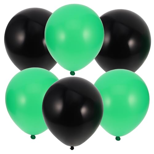 OKUMEYR 30 stücke Schwarz Grün Latex Ballons Set Geburtstag Party Dekorationen Hochzeit Jahrestag Feier Stilvolle Fußball Thema Ballons von OKUMEYR