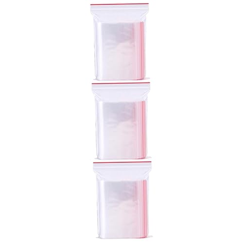 OKUMEYR 300 Stk transparenter Reißverschlussbeutel aufbewahrungssack storage pockets zipper bags Zellophanbeutel Clips für Gefrierbeutel USB Versiegelter Beutel transparenter Spenderbeutel von OKUMEYR