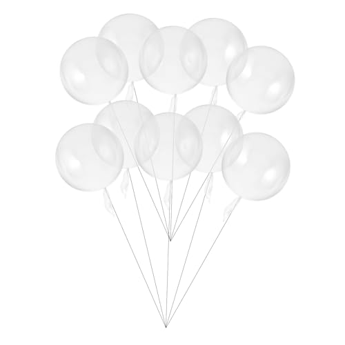 OKUMEYR 35 Stück Klare Bobo Luftballons Transparente Luftballons Für Geburtstagsparty Hochzeiten Babypartys Und Brautpartys Hochwertige Dekoration Für Besondere Anlässe von OKUMEYR