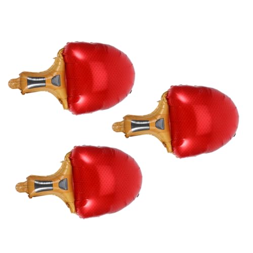 OKUMEYR 3Pcs Tischtennisschläger-Ballon luftballons Sportballons Partyzubehör zum Thema Sport aufblasbare Badminton-Ballons Partyzubehör zum Thema Tennis Sportballondekor Aluminiumfolie von OKUMEYR