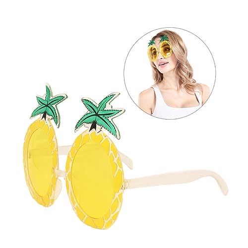 OKUMEYR 3st Ananas-gläser Sommer-strand-sonnenbrille Hawaiianische Partyartikel Flamingo-brille Flamingo Lustige Brille Pool-party-foto-requisiten Lustige Partybrillen Schnapsgläser Yellow von OKUMEYR