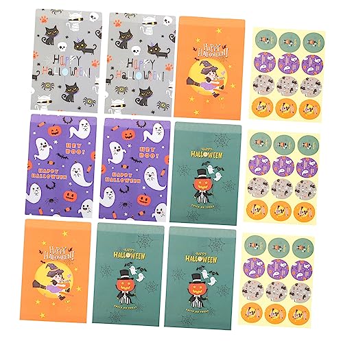 OKUMEYR 48St Halloween-Geschenktüte Halloween-Snack-Tasche Geschenktüte für Kinder entzückende Süßigkeitentüte Halloween Snacks Halloween naschen Halloween-Papiertüte Cartoon-Geschenktüte von OKUMEYR