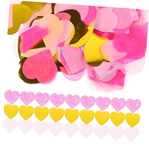 OKUMEYR 5 Packungen Herz Konfetti Hochzeitsdekoration Dekorationszubehör Für Den Valentinstag Verlobungstabellenstreuung Festival-party-konfetti Hochzeitskonfetti-accessoire Rosa Papier von OKUMEYR