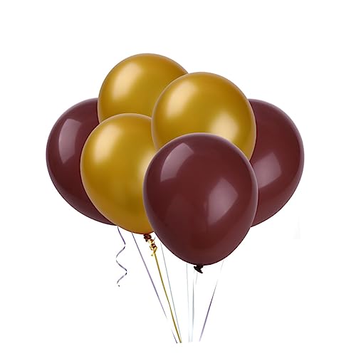 OKUMEYR 50 Stück Dekorationsballon runde Luftballons Goldmatter Ballon metallisch-goldene Luftballons party sachen party supplies goldene ballons hochzeitsdeko Latexballon runder Ballon von OKUMEYR