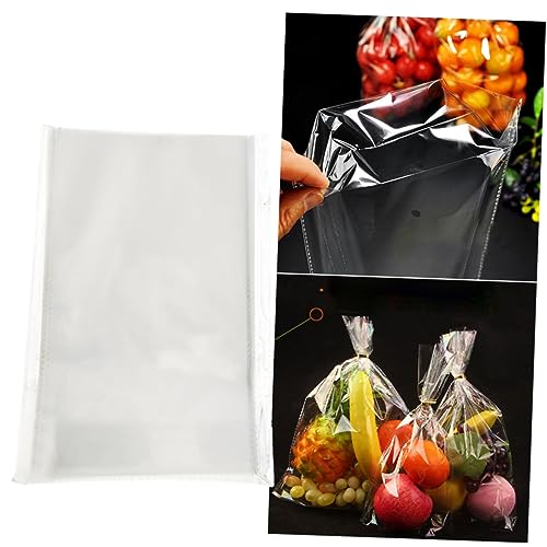 OKUMEYR 50 Stück Süßigkeitentasche klare Verpackungsbeutel Flache Papiertüten verpackung pralinen hochzeitsdeko bonbontüte geschenktüten transparente Taschen Handtasche für die Heimparty von OKUMEYR