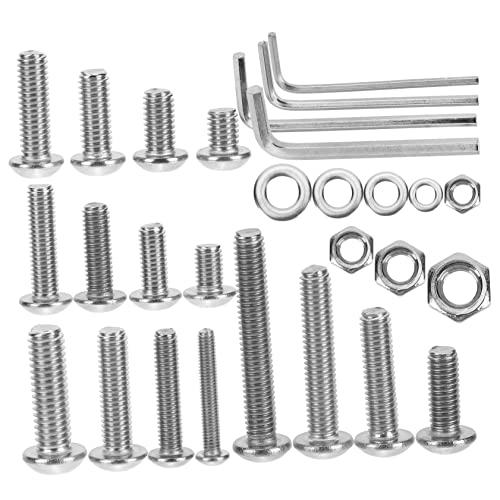 OKUMEYR 520 Teiliges Edelstahl Muttern Und Schrauben Sortiment Set Mit Selbstschneidenden Metallschrauben Inklusive Sortierbox Für Heim Und Industrieprojekte Ideal Für Heimwerker Und von OKUMEYR