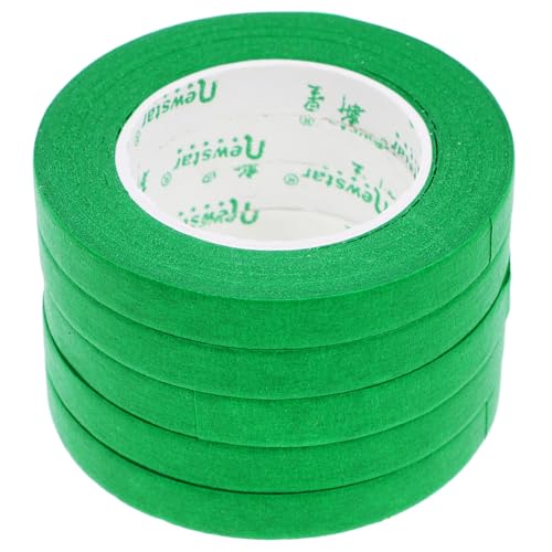 OKUMEYR 5St Abdeckband wiederverwendbares klebeband Kantenabschlussband buntes Washi Tape Beschriftungsband Klebeband zum Lackieren Bandbeschriftung breites Klebeband Papier Green von OKUMEYR