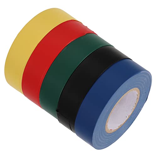 OKUMEYR 5st Isolierband Schwarzes Nadelstreifenband Sich Bewegendes Band Elektrische Geräte Elektrisches Drahtband Drum-stick-tape Schwarzes Klebeband Büro-versandklebeband Kabelband Pvc von OKUMEYR