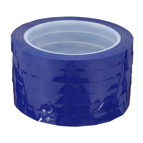 OKUMEYR 6 Rollen Klebeband sealing tape dichtbänder Battery tape kabelmantel Adhesive tape Gittermarkierungsband elektrisches Reparaturband Isolierband Hochtemperaturband das Haustier Blue von OKUMEYR