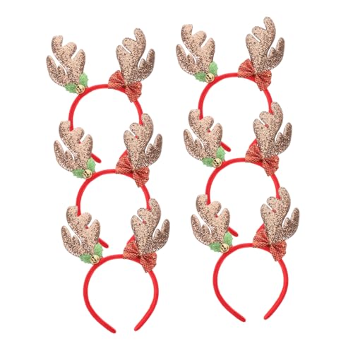 OKUMEYR 6St Geweih-Stirnbänder kinderparty mitgebsel tierhaarreifen weihnachtdeko weihnachtsdeko beleuchtet innen weinachtendecor reindeer Hirschgeweih Stirnband weihnachtskostüm stirnband von OKUMEYR