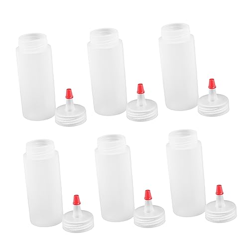 OKUMEYR 6St Messkolben Holzleim Flasche kleber flaschen Trinkflasche Mini-Kleberflaschen leere Farbtuben dosierflaschen plastikflasche Versiegelt Leimflasche Kapazität Spender von OKUMEYR