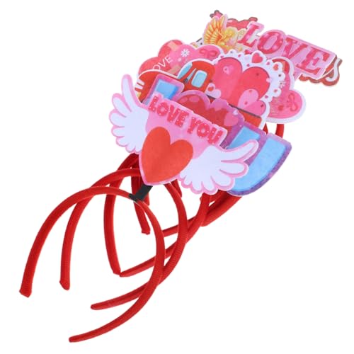 OKUMEYR 6St valentinstag stirnband Party-Stirnbänder für Erwachsene Festival-Herz-Stirnband Kopf bopper haarband set fasching haarschmuck liebe Kopfbedeckung Party-Haar-Accessoire Papier von OKUMEYR