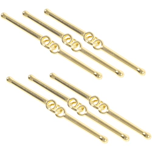 OKUMEYR 6st Drumstick-halskette Anhänger Aus Legierung Anhänger Für Schmuck Anhänger Mit Trommelstöcken Schmuckmaterial Selber Machen Diy-schmuckanhänger Bastelzauber Golden Zinklegierung von OKUMEYR