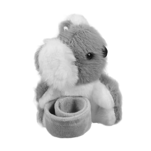 OKUMEYR Armband Handgelenkumarmung ausgestopft Koala-Slap-Armbänder gefülltes Koala-Spielzeug Kette Partygeschenk Geschenkidee Slap-Band-Spielzeug Geburtstagsparty- Plüsch Grey von OKUMEYR