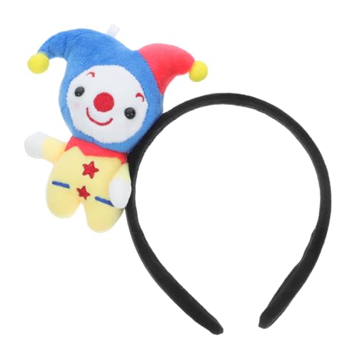 OKUMEYR Clown-Stirnband Mützen Clown-Kostüm Clownhüte Karneval Clown Stirnband Lustiger Clown Haarreifen Halloween-Party-Stirnbänder Halloween-Stirnbänder für Mädchen PP Baumwolle von OKUMEYR