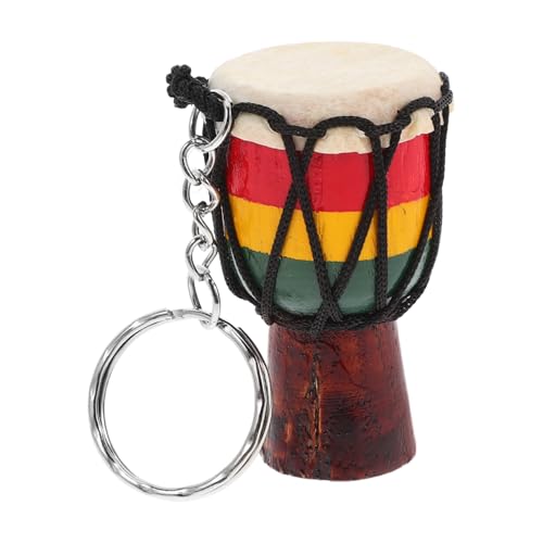 OKUMEYR Djembe-schlüsselanhänger Schlüsselringe Kleiner Trommelanhänger Mini-instrumente Dekor Schlüsselanhänger Dekor Mini-trommelanhänger Schlüsselanhänger-trommelornament Legierung von OKUMEYR