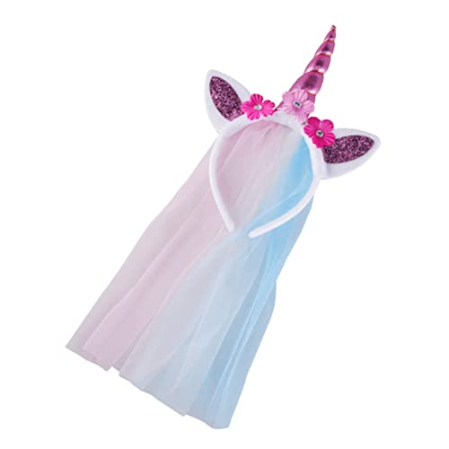 OKUMEYR Einhorn Stirnband Für ädchen Buntes Haaraccessoire Für Karneval Tanzpartys Und Kostümpartys Modisches Headdress CW7203 von OKUMEYR