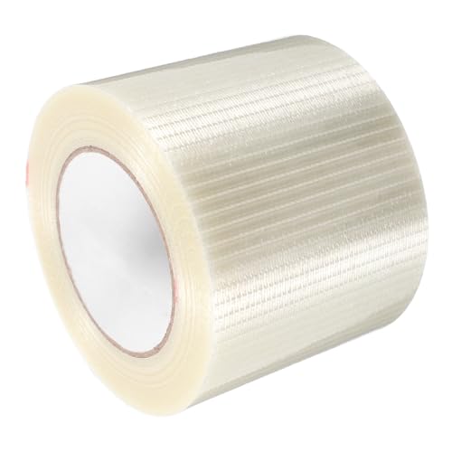 OKUMEYR Glasfaserband Filament-nylonband Reparaturband Für Planen Industrielles Packband Filamentband Klebeband Mit Hoher Zugfestigkeit Reparaturset Für Wohnmobil-markisen Transparent von OKUMEYR