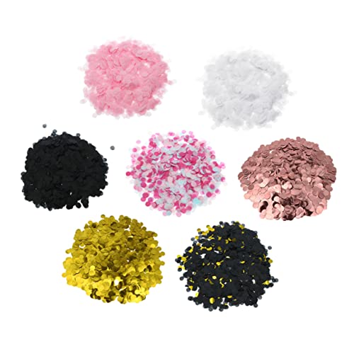 OKUMEYR Festliche Luftballons 1cm Latex Ballon Glitter Konfetti Für Geburtstag Hochzeit Dekorationen von OKUMEYR