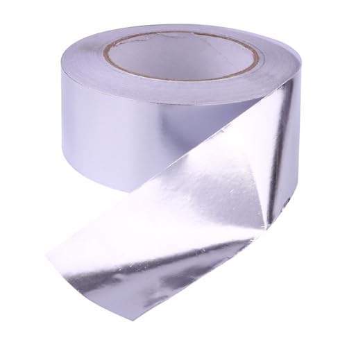 OKUMEYR Klebeband dichtungsbänder dichtungsband sealing tape Aluminiumfolienband waterproof tape wasserdichtes Band gitarre abschirmfolie Reparaturband Bänder aus Aluminiumfolie Silver von OKUMEYR