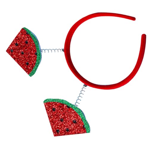 OKUMEYR Obst-Stirnband Wassermelonen-Kopfschmuck lustiger Partyhut Haarbänder für Mädchen haarschmuck hair accessories haarnadeln Klammer sommer haar zubehör Cosplay-Stirnband Eisen von OKUMEYR