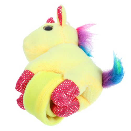 OKUMEYR Plüsch Einhorn Slap Band Weiches Und Bequemes Slap Armband Niedliche Tierfiguren Einheitsgröße Für Kinder Perfekt Als Oder Partyzubehör von OKUMEYR