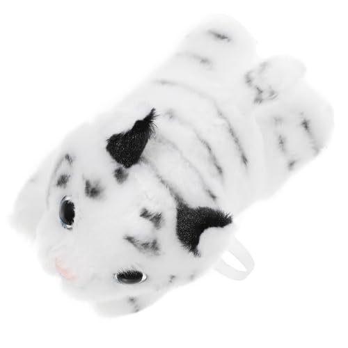 OKUMEYR Plüsch-Tiger-Spielzeug tierkostüme pummeluff Kuscheltier Partyaccessoire Dekoration Party geburtstagseinladungen weißer Tiger Tigerverzierung Cosplay-Zubehör Stofftier PP Baumwolle von OKUMEYR