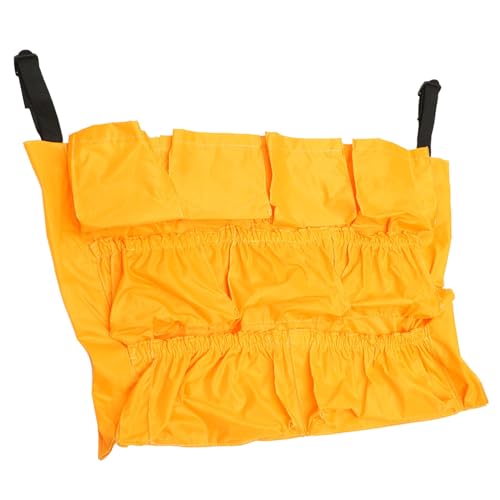 OKUMEYR Runder Lagerbehälter Mülleimer-Organizer Organizer-Wagen Werkzeug-Organizer-Tasche Müllsack abfallsäcke garbage bags aufbewahrungstasche Mülleimerbeutel schwere Tasche Vinyl Orange von OKUMEYR