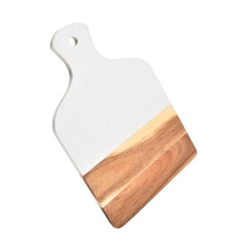 OKUMEYR Schneidebrett für Obst cutting boards plank board plankboard Brotbrett Gemüseschneidebrett Hölzern Weiß von OKUMEYR