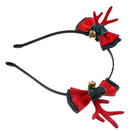 OKUMEYR Weihnachtshaarschmuck Weihnachtsdekoration Weihnachtskopfschmuck Stirnbänder für Festivalkostüme christmas haarreif christmas headband Cosplay-Kopfschmuck Geweih Stirnband Metall von OKUMEYR