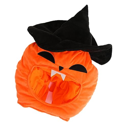 OKUMEYR Zauberer-kürbishaube Kürbis-maskerade-hut Lustiges Kürbiskostüm Halloween-kürbis-kopfbedeckung Kürbis Haarreifen Kürbis Kopfbedeckung Stirnband Verkleiden Lustiger Hut Plüsch von OKUMEYR