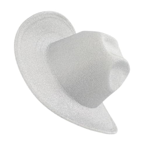 OKUMEYR geburtstagshüte herrenmütze Hut Geschenkidee hats for men Geburtstags-Hut Hochzeitshut Kuhhut Cowgirlhut für Damen Hut für Männer Cowgirl-Party-Dekorationen Tuch Weiß von OKUMEYR