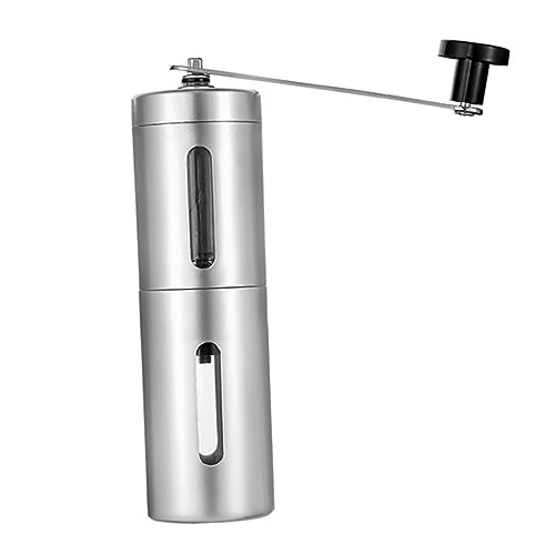 OKUMEYR manuelle Kaffeemaschine coffee grinder kafeemühle getreidemühlen Kohnenmühle Handkaffee Espressomaschinen für Zuhause Espressobohnenmühle Kaffeebohnenmühle Rostfreier Stahl Silver von OKUMEYR