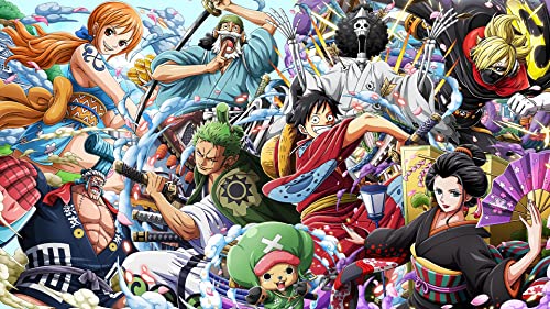 OLFTR 5D One Piece Poster Diamond Painting Diamant Bilder,DIY Cross Stickerei Malerei Kits Malen nach Zahlen wohnzimmer bilder für die Inneneinrichtung 50x70CM von OLFTR