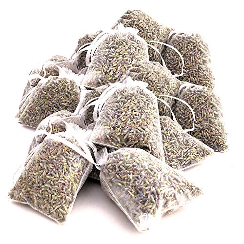 OLILLY Ernte 2023-25 x Lavendelsäckchen mit Lavendel aus der Provence - 250 g (Weiß, 25 Säckchen) von OLILLY