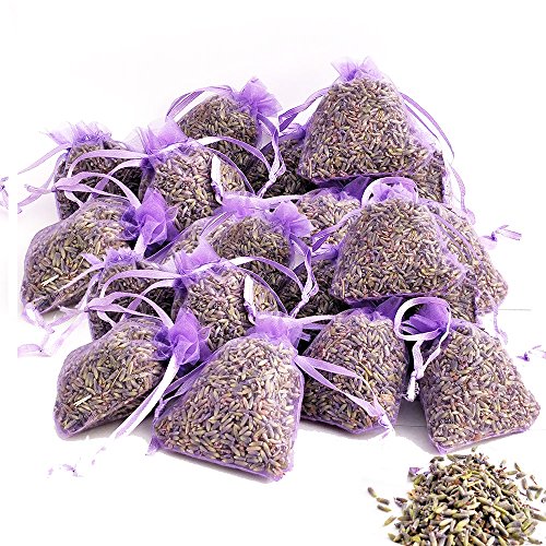 OLILLY Ernte 2024-25 x Lavendelsäckchen mit Lavendel aus der Provence - 250 g (Violett, 25 Säckchen) von OLILLY