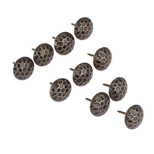 board pins， 10 Stück 19 * 20 mm bronzefarbene Reißzwecken for Schmuck, Holzkisten, Nieten, Möbelbeschläge, geeignet for das Schulbüro von OLSDXAWQ