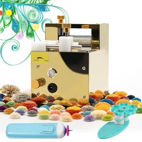 OLSKFUH Automatische Quastenschneidemaschine Für Papierquilling, Elektrisches Papierschneidewerkzeug, 350 U/Min Geschwindigkeit, 5 Mm - 22 Mm Reichweite, Kit Mit Quilling-Papierv, von OLSKFUH